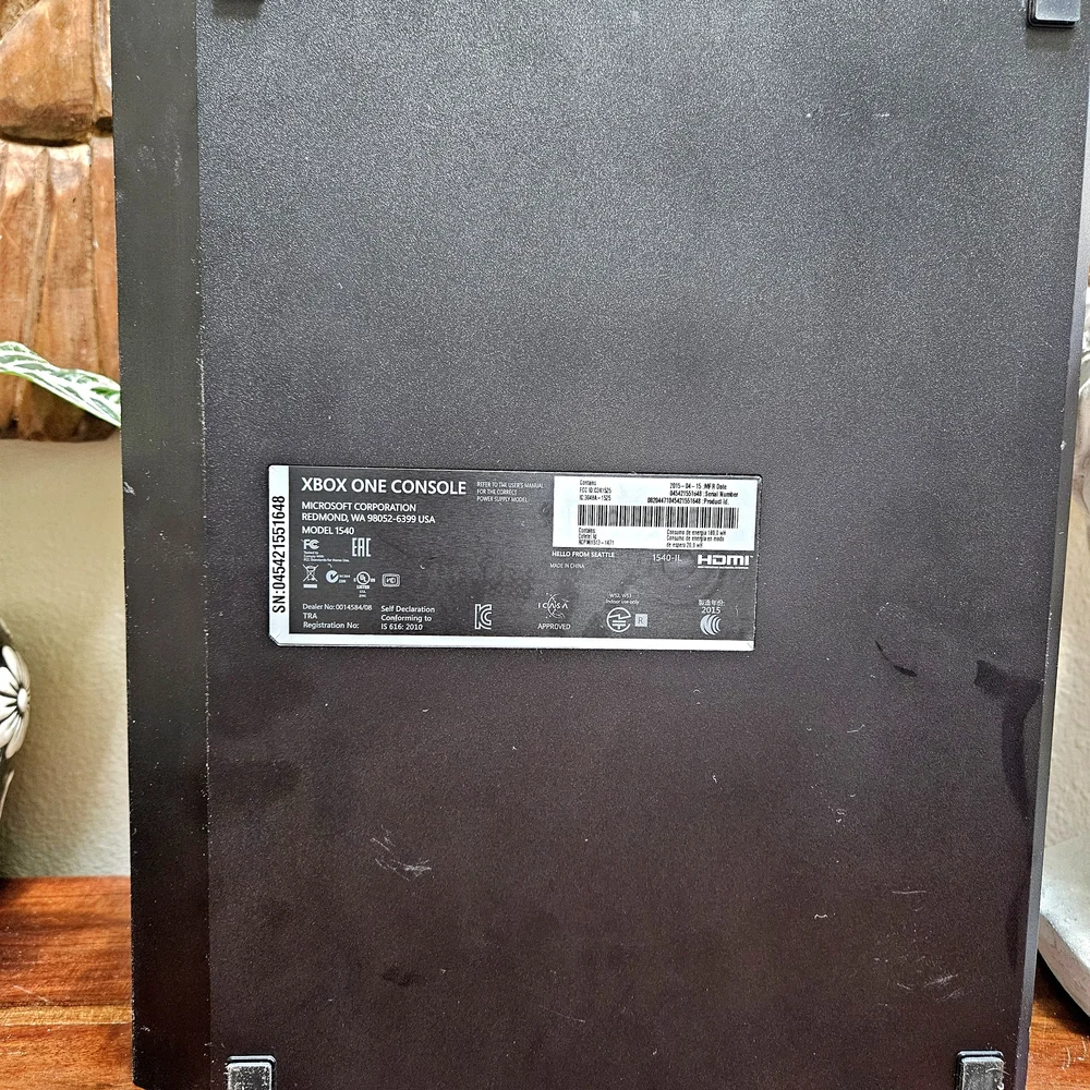Black XBox One Console 1540 Model 500GB